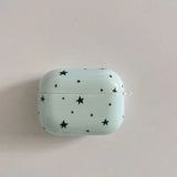 Yeknu  Fresh mint blue star Airpods 4th generation earphone cover is suitable for Apple 1/2 generation Bluetooth earphone