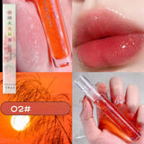 Yeknu  Galaxy Mirror Lip Gloss Glitter Lipgloss Transparent Lip Oil Long Lasting Moisturizing Lipstick Lipgloss Lips Makeup Cosmetics