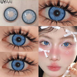 Yeknu  Color Contact Lenses for Eyes Korean Lens Natural Lenses Brown Lenses Blue Eye Contact Brown Big Eyes  Color Lens Eye