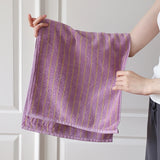 Yeknu  Color Matching Pure Cotton Towels Yarn-dyed Face Soft Towel Class Long-staple  Absorbent Bath Towel  Kids Towel