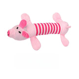 Yeknu  Long Strip Shaped Pet Plush Toy.Pig/duck/elephant Cartoon Sound Toys,Dog Bites, Relieves Boredom, Interactive Companion Toy