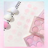 Yeknu  Korean Blush Pallete Expansive Color Brightening Face Contouring Shadow Blusher Long-lasting Tint Cheek Korean Makeup Cosmetics