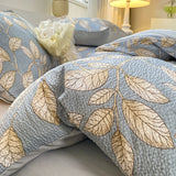 Yeknu  Korean Style Seersucker  Washed cotton Bedding Set  Girls Twin Queen Size Duvet Cover   Bed Linens Kids Fashion