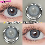 Yeknu  1 Pair Yearly Beauty Fashion Lenses Colored Contact Lenses for Eyes Blue Eyes Lenses Natural  Gray Lens Brown Lens