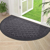 Yeknu  Olanly Half Moon Door Mats Indoor Non-slip Super Soft Rubber Mats For Doorway Dirt Trapper Absorbent Machine Washable Doormats