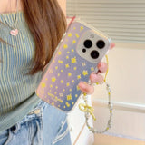Yeknu  Laser gradual change full screen stars are suitable for Apple 16/15promax/iPhone14Pro mobile phone case