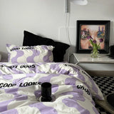 Yeknu  Bedding Set Striped Boys and Girls Twin Large Bedding Set Bedding Adult Fashion Bedding Set
