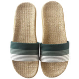 Yeknu  Summer Women Slippers Anti-Slip Home Slippers Lightweight Shoes Women Indoor Linen Slippers Soft Shoes