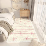 Yeknu  Korean-style cream-colored Instagram-style carpet for living rooms bedrooms bedside rugs, and bay window mats Home decor