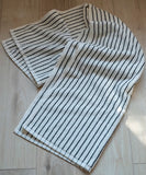 Yeknu  Retro Black-White Striped Cotton Towel Soft Skin-friendly Thickened Face Towel Absorbent  Bath Towels Household Towel Beach Towl