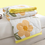 Yeknu 2025 new washed cotton summer quilt skin-friendly grinding summer cool quilt printing student dormitory air conditioner quilt