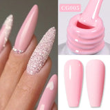 Yeknu  10ml Gold Glitter Gel Nail Polish Crystal Semi Permanent Soak Off UV Gel Varnish Nail Art Manicure Base Top Coat