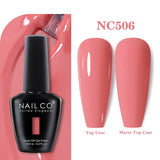 Yeknu  15ml Orange Color Nail Gel Polish Semi Permanent Red Pink Gellack Nail Art Salon Soak Off UV LED Glitter Nail Gel Varnish