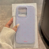 Yeknu Luxury Ins Candy Color Polka Dot Phone Case for iPhone 12 13 14 15 16 Pro Max 16Pro Wave Point Soft Silicone Ultra Slim Cover