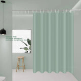 Yeknu  Transparent Waterproof Shower Curtain Bathroom Translucent Partition Curtain Easy Clean Wipe Mildew Proof Curtains with Hooks