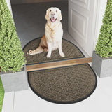 Yeknu  Olanly Half Moon Door Mats Indoor Non-slip Super Soft Rubber Mats For Doorway Dirt Trapper Absorbent Machine Washable Doormats