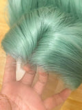 Yeknu  Mint Green Lace Front Wig for Women 26 Inch 13*4 Long Straight Lace Wigs Heat-resistant Synthetic Lace Wigs Natural for Cosplay