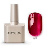 Yeknu  Cherry Red Gel Nail Polish 12ml Glossy Semi Permanent Soak Off UV LED Frosted Gel Nails Painting Varnish