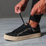 Yeknu  Low-top Korean Trend Sports Vulcanized Men's Shoes Casual Canvas Light Loafers Men Sneakers Sapatos Formais Masculinos