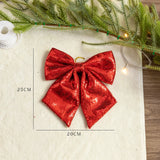Yeknu  Cisas Decorative Gold Sequin Large  Knot Hanging Ornament Winter Inclination High End Festive Supplies Gifts
