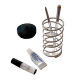 Yeknu  Stainless Steel Toothbrush Holder Metal Bathroom Accessories Tool for Toothpaste Makeup Brush Storage Rack Home Decoration