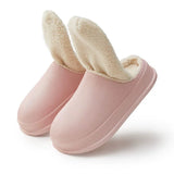 Yeknu  Men's Home Soft Slippers Warm Shoes Indoor and Outdoor Non-slip Thick Bottom Casual Daily Home Cotton Shoes Fashion