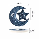 Yeknu  1PC Japanese Tableware Dumpling Plate with Vinegar Plate Creative Breakfast Ceramics Commercial Tableware Creative Household