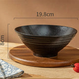Yeknu  Japanese Lamian Noodles Bowl, Creative Household Kitchen Restaurant Supplies, Advanced Tableware Salad Fruit Soup Hat Bowls, 1Pc