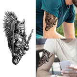 Yeknu  Long-lasting waterproof temporary tattoo stickers simulated non-reflective Paladin pattern fake arm tattoos for boys and girls