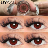Yeknu  Contact Lens Makeup Red Lens Cosplay Colored Pupils Cosmetics Natual Black Lens Woman Pink Pupils Color Contacts Blue lens