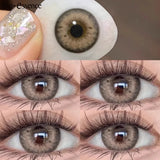 Yeknu  1 Pair Lenses Colored Contact Lenses With Degree Brown Contact Lenses Big Eye Lenses Natural Korean Lenses
