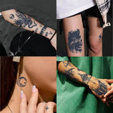 Yeknu  1Set of 20Pcs Waterproof Temporary Tattoo Stickers, Long-lasting Waterproof for One to Two Weeks, Suitable For Arm, Chest, Leg