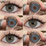 Yeknu  Colored Contact Beauty Blue Contacts Big Eyes Black Lens Makeup Green Lens Natural Brown Eye Lenses Cosmetics Red lens