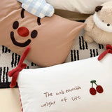 Yeknu High-end Embroidered 100% Cotton Bedding Set King Size Soft Skin-friendly Duvet Cover Set Comfortable Quilt Cover and Pillowcase