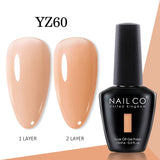 Yeknu  15ml Gel Nail Polish LED Semi-permanent Summer Varnish UV Vernis Blue Color Enamels For Nails Gellak Top Coat Base Polish