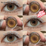 Yeknu  1 Pair Korean Lenses Colored Contact Lenses With Prescription Myopia Lenses Cosplay Lenses Pink Lenses Green Lenses
