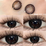 Yeknu  Color Contact Lenses for Eyes Korean Lens Natural Lenses Brown Lenses Blue Eye Contact Brown Big Eyes  Color Lens Eye