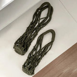 Yeknu  Portable Coffee Cup Bag Hollow Out Bottle Bag Practical Mugs Bag Foldable Water Bottle Bags Woven Net Bag Cup Cover