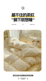 Yeknu 2025 new class A aerobic knitted cotton printing small fresh four-piece set, bed sheet, bed hat four-piece set