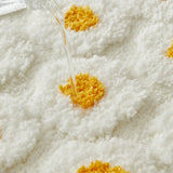 Yeknu  Soft Tufting Poached Eggs Bathroom Mat Bedroom Bedside Rug Carpet Doormat Floor Anti Slip Tidy Pad Aesthetic Home Room Decor