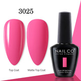 Yeknu  15ml Gel Nail Polish LED Semi-permanent Summer Varnish UV Vernis Blue Color Enamels For Nails Gellak Top Coat Base Polish
