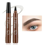 Yeknu  Korean four fork eyebrow pencil waterproof long lasting easy to use for beginners natural look four end design