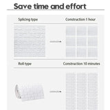 Yeknu  70cmx10m Self-adhesive Wallpaper Decoration Antique Foam Brick Wallpaper Living Room Bedroom Waterproof 3D Wall Sticker