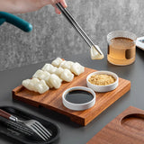 Yeknu  Korean-style cold food rice cake wooden tray, coffee plate, retro dipping sauce snack plate, Korean cuisine tableware