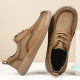 Yeknu  Men's casual leather shoes Genuine Leather Men's Casual Shoes Summer Men Shoes handmade Leather Men Loafers