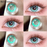 Yeknu  1 Pair Lenses Colored Contact Lenses With Degree Brown Contact Lenses Big Eye Lenses Natural Korean Lenses