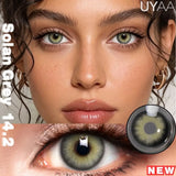 Yeknu  1Pair NEW Color Contact Lenses For Eyes Beauty Pupils Natural Pupils Brown Contact Lenses Soft Colorful Cosmetics Gray Len