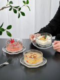 Yeknu  New Chinese Sle Irregular Dert Bowl Set Creative Sugar Water Silver Ear Porrie Bowl Home Use High Sensation Dert Bowl