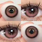 Yeknu  1 Pair Pink Series Contact Lenses for Eyes Beauty Pupils Makeup Eye Lenses for Myopia Natural Color Lenses Blue Lenses