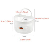 Yeknu  Cute Reusable Kitchen Hanging Baskets Sausage Mouth Cartoon Storage Basket Space-Saving Wall-mounted Organizer